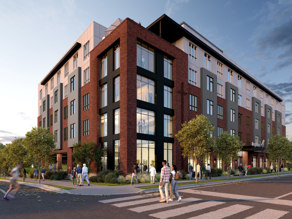 Rendering of Nashville faith-based affordable housing.