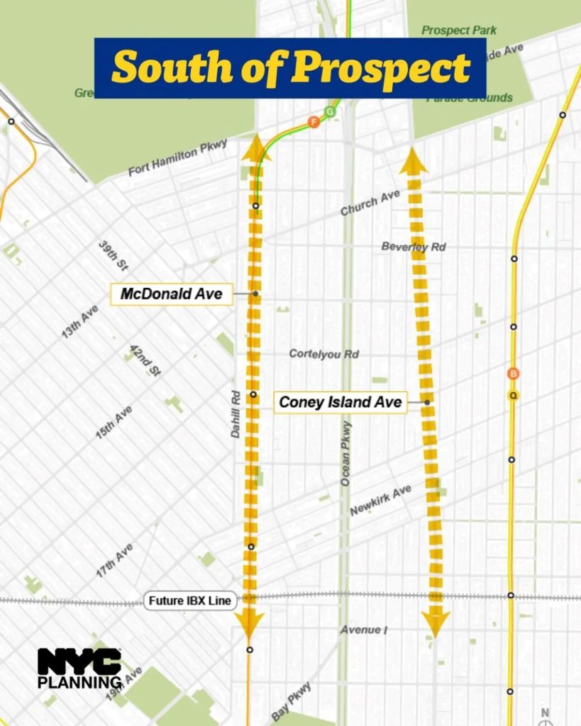 South of Prospect Park neighborhood map. Courtesy of NYC Planning
