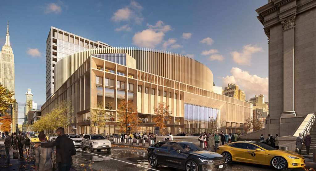 Rendering of Penn Station redesign. Courtesy of Halmar
