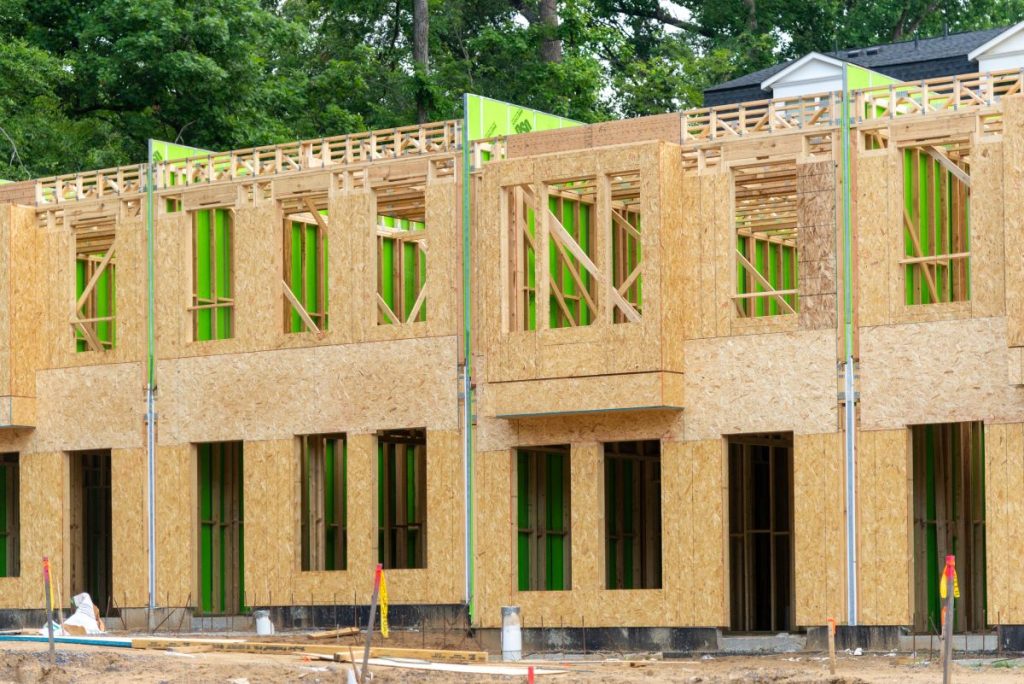 Multifamily housing project under construction