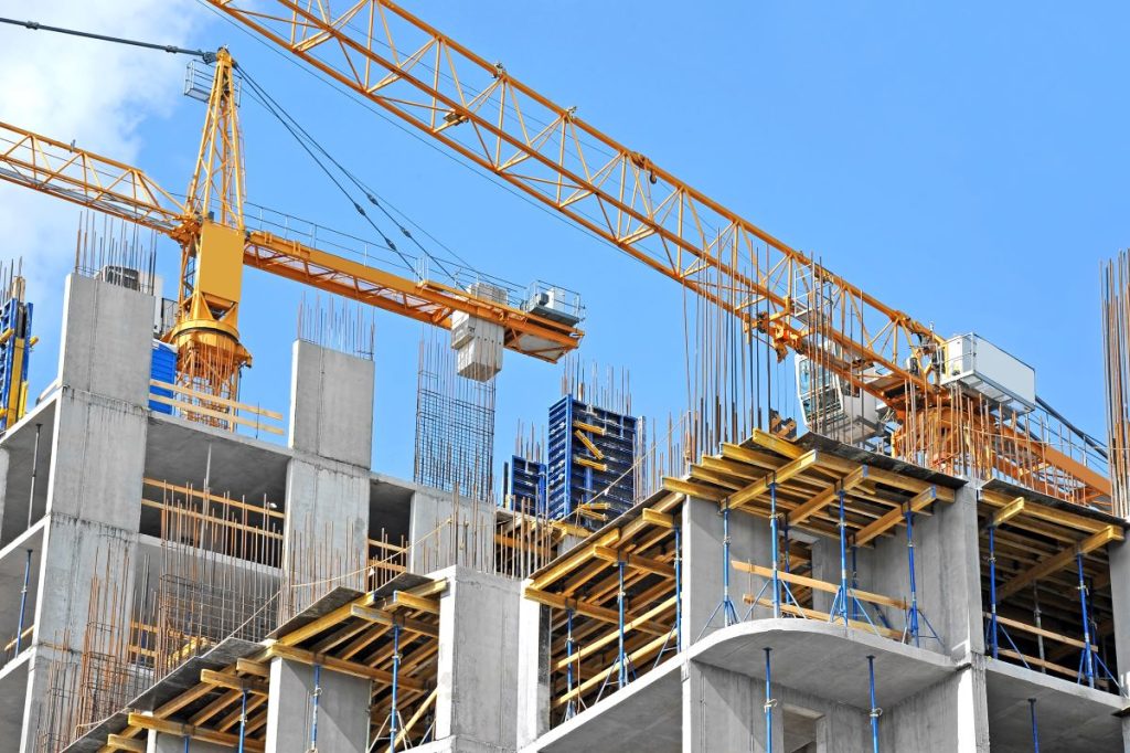 Construction on a multi-family development