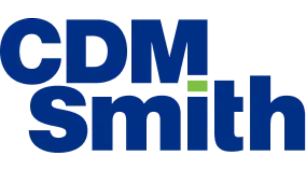 Blue text reading "CDM Smith"