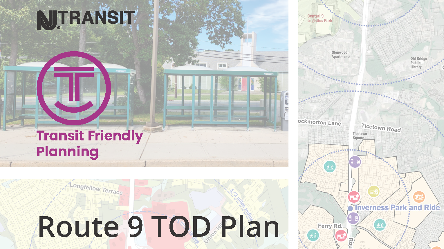 Cover of the Route 9 TOD Plan