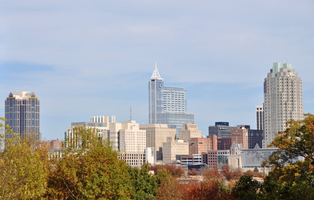 Skyline of Raleigh, North Carolina