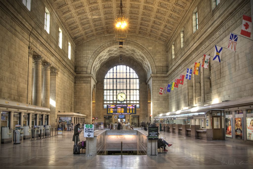 The Great Hall of Union Station in Toronto