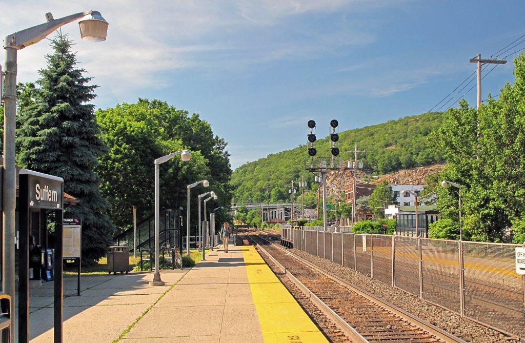Suffern Station, located in NY’s Hudson Valley and served by NJ TRANSIT