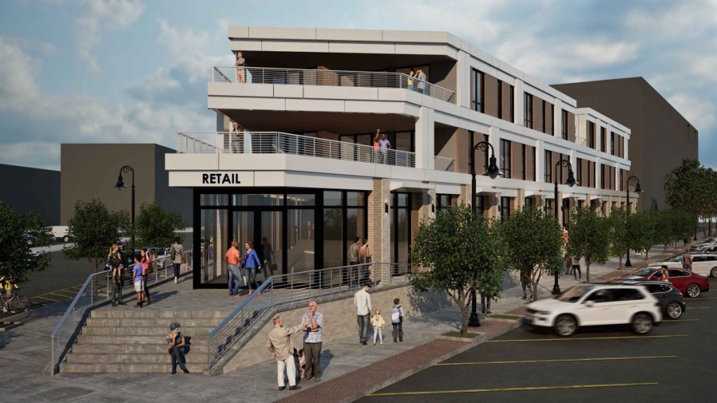 Rendering of the Asbury Park project.
