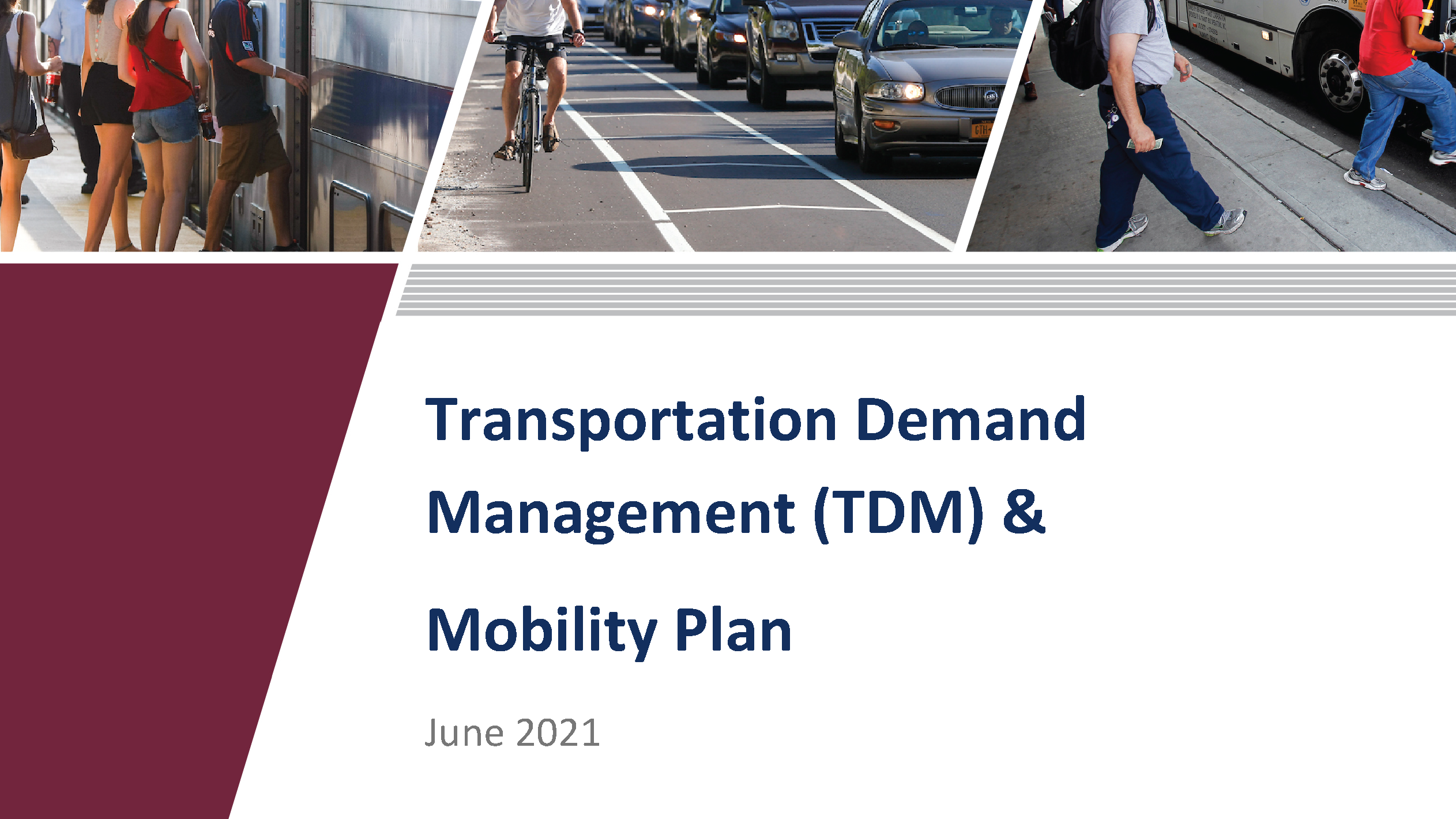 Cover of NJTPA's TDM & Mobility Plan