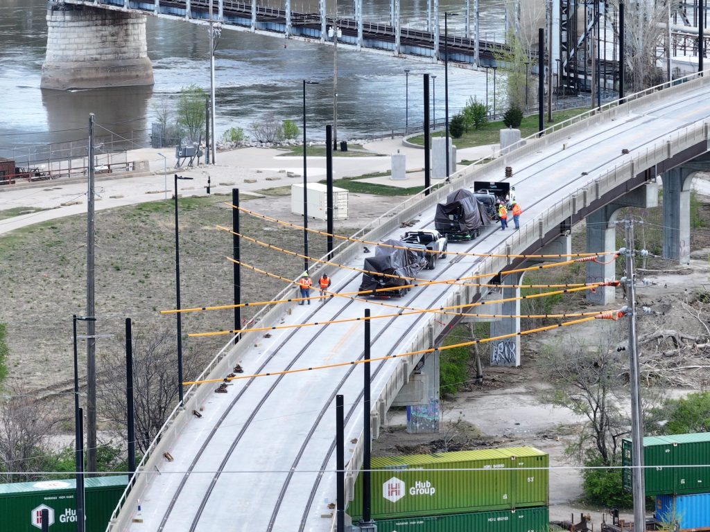 A new bridge for the KC Streetcar Waterfront Extension.