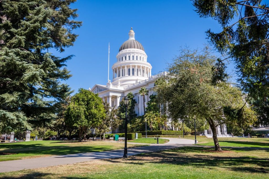 California Capitol Building in Sacramento.