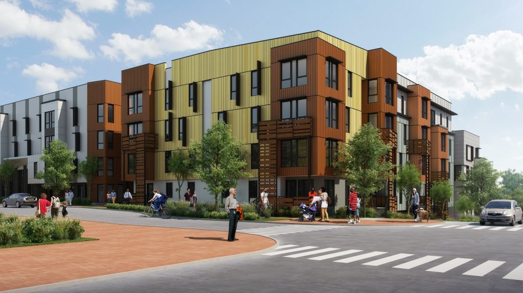 Rendering of 290 Malosi, Sunnydale project in San Francisco, CA.