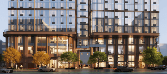 Rendering of Homestead Market development.