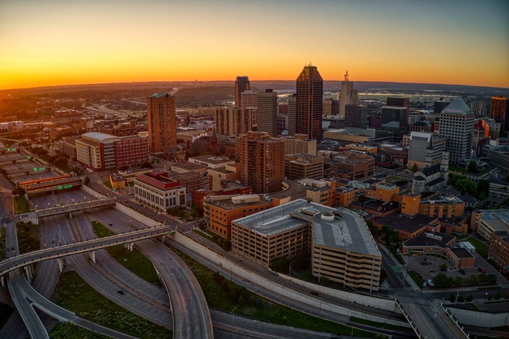 St. Paul, Minnesota skyline.