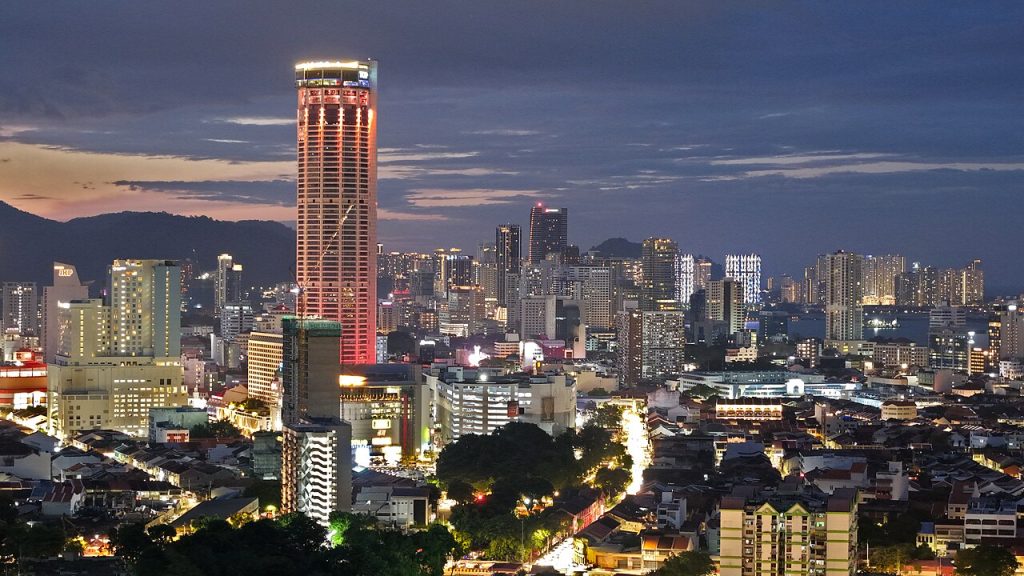 Skyline of George Town, Penang at night Nov2024 29 17
