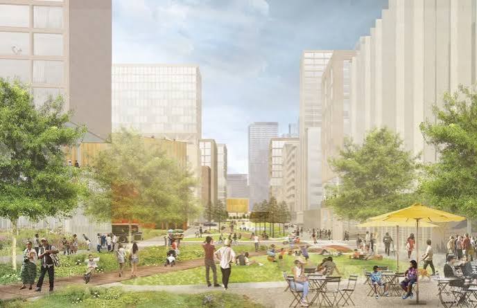 Artistic rendering of Sunnyside Yard Development.