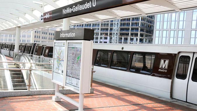 NoMa-Gallaudet U Metro Station.