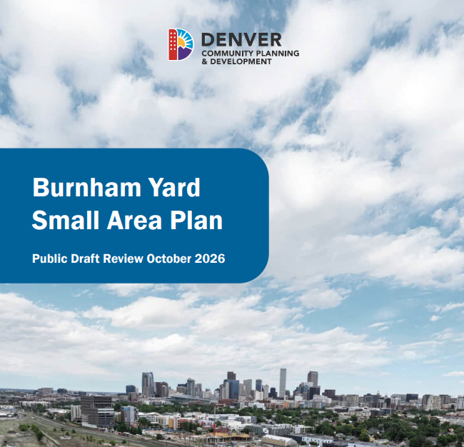 Cover page of a document titled "Burnham Yard Small Area Plan"