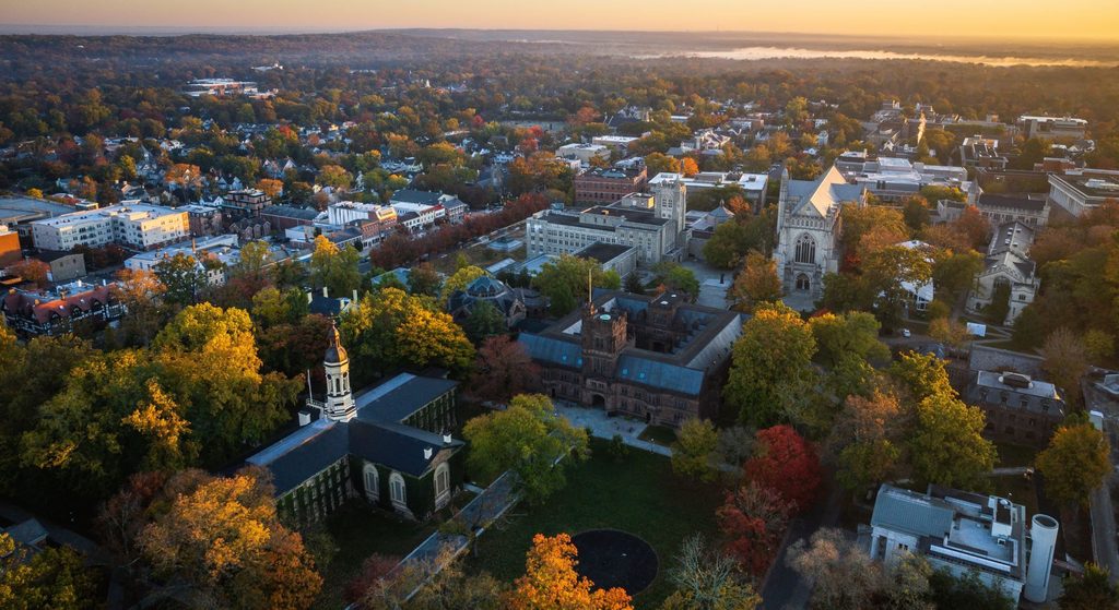 Aerial view of Princeton