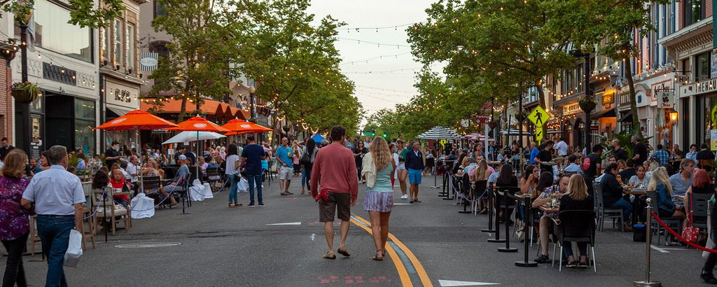 Red Bank during an open street event