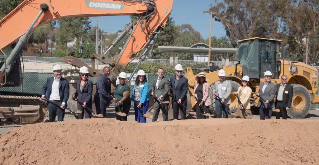 Groundbreaking ceremony for the Spring View Apartments.