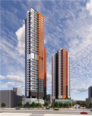 Rendering of the Daelim Samgeori Station redevelopment project